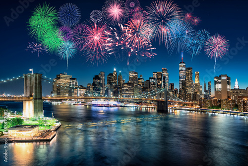 Fireworks in New York City