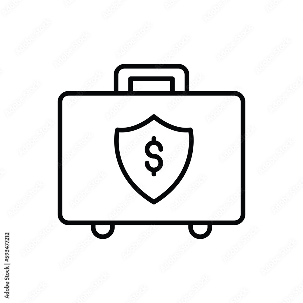 Business Security icon vector stock. Business Security icon vector stock.