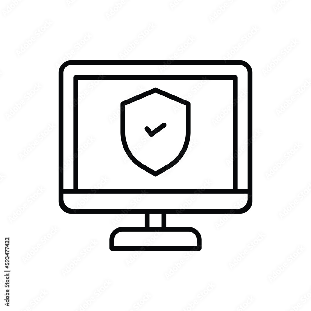 Cyber Security icon vector stock. Cyber Security icon vector stock.