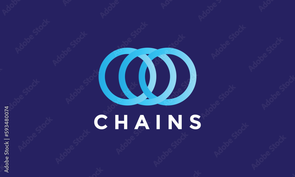 Infinity circle chain logo vector link connection technology Infinity circle chain logo vector link connection technology