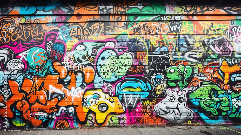 graffiti on the wall. background