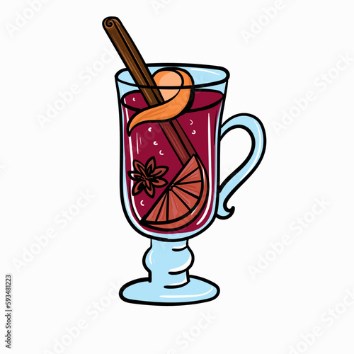 glass of mulled wine