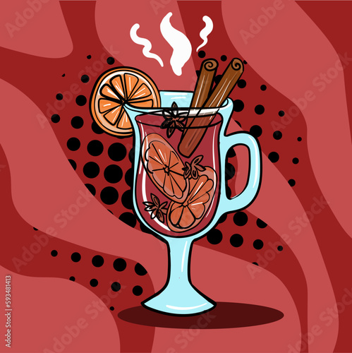 glass of mulled wine