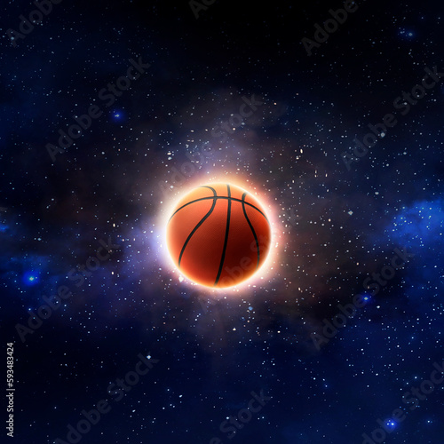 basketball on a the Planet view from space © Retouch man