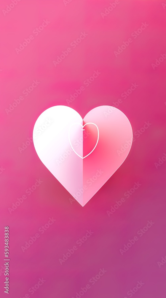 a pink heart with nice graphics