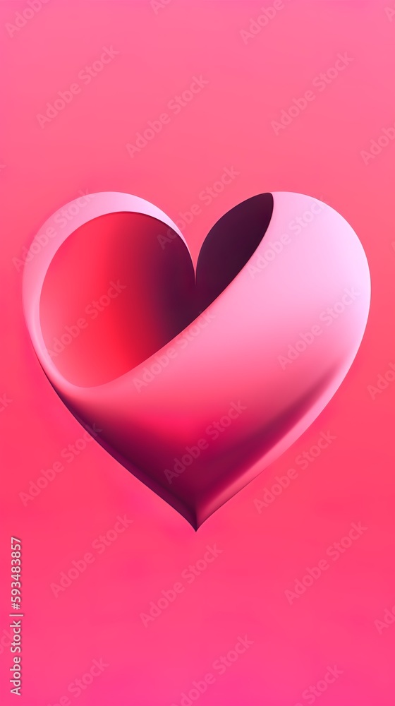 a pink heart with nice graphics