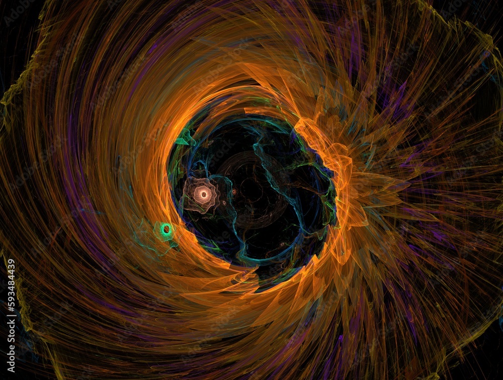 Naklejka premium Imaginatory fractal abstract background Image