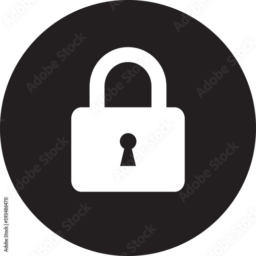 Free Download lock icon. flat illustration of lock vector icon for web - GFXLoad