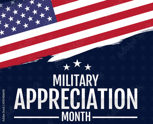 National Military Appreciation Month (NMAM). celebrating every year in May. Encourages U.S. citizens to observe the month in a symbol of unity