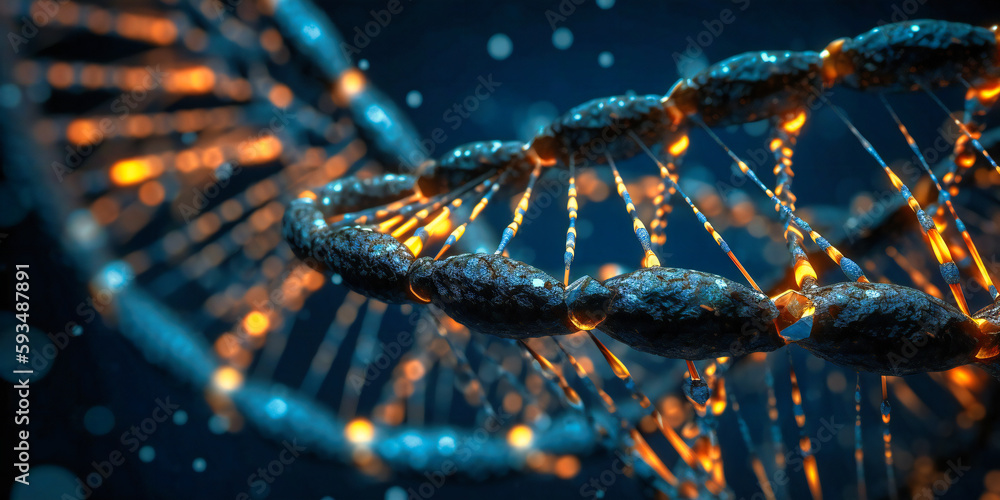 dna molecule on a bright background dna molecule on a bright background