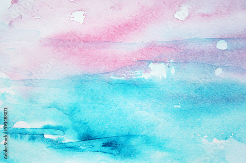 Abstract watercolor background on paper texture