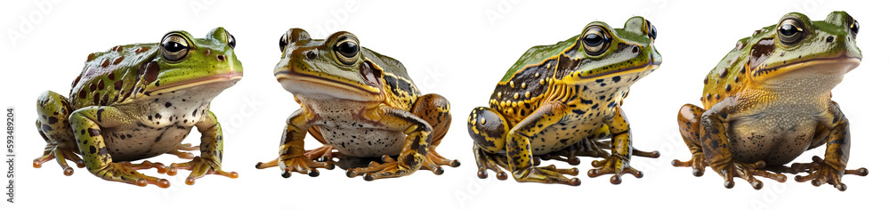 Obraz premium The Albanian arctic frog on a transparent background, Generative AI