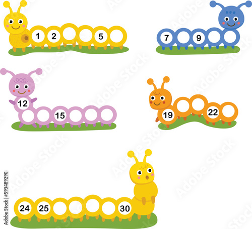 Fill in the missing letters illustration vector