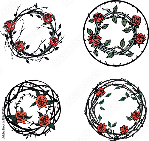 cerchio di rose