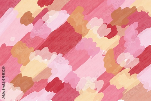 Abstract red pink yellow watercolor paint texture pattern. sweet multicolor texture background.