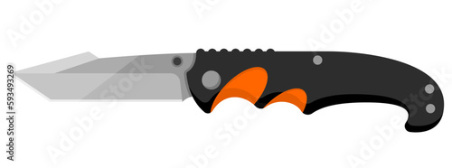 Jackknife. Cute jackknife isolated on white background. Vector illustration