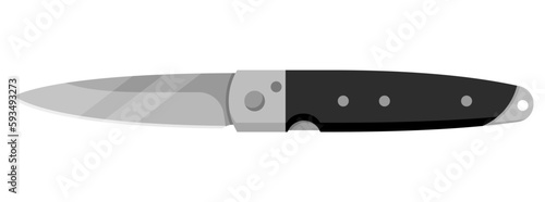 Jackknife. Cute jackknife isolated on white background. Vector illustration