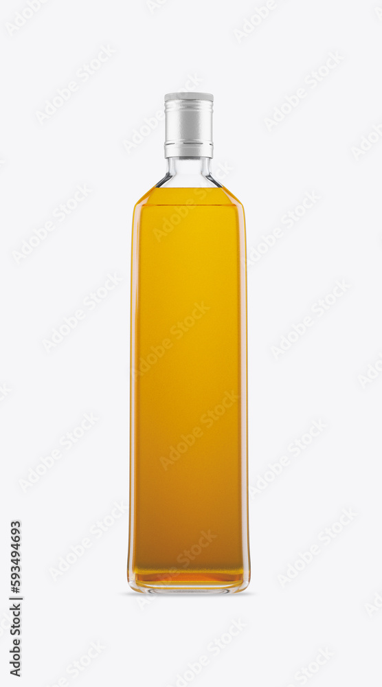 Whiskey Glass Bottle. 3D render Whiskey Glass Bottle. 3D render