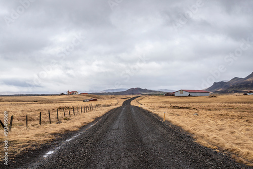 Landscape from a road in Iceland.