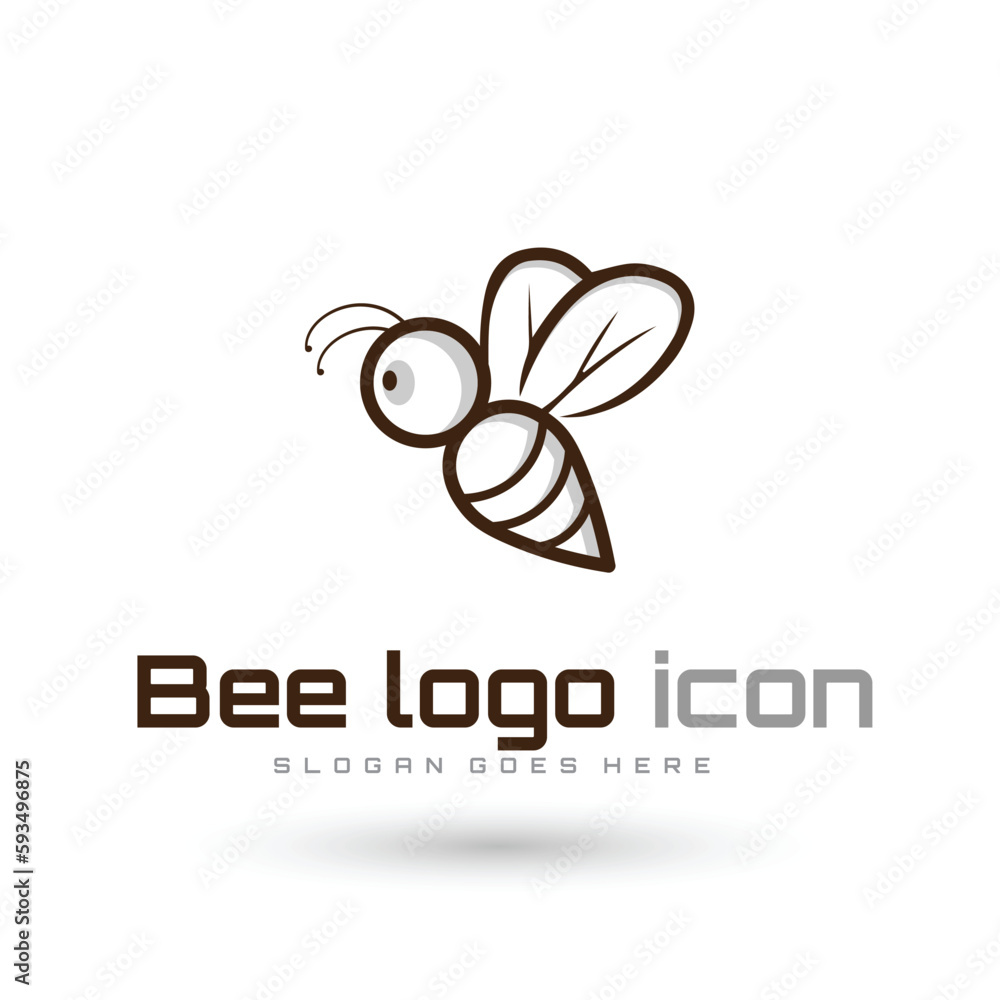 Bee animals logo vector EPS 10 Bee animals logo vector EPS 10