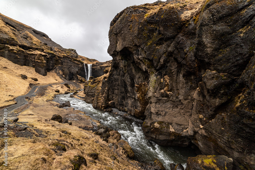 Kvernufoss waterfall, Iceland