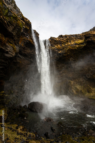 Kvernufoss waterfall, Iceland