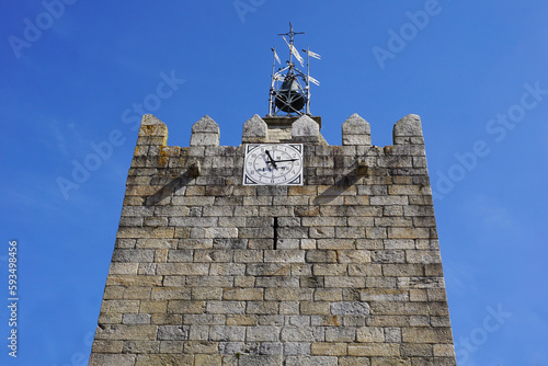 Medieval clock tower in Caminha, Portugal
 photo