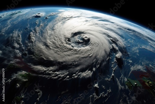 Canvastavla Super Typhoon, tropical storm, cyclone, hurricane, tornado, over ocean