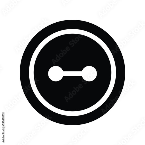 button fabric solid icon illustration vector graphic