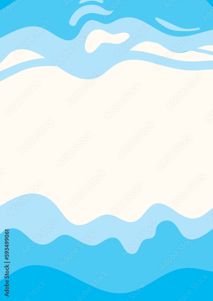 Bright and shaded atmosphere summer sea background illustration