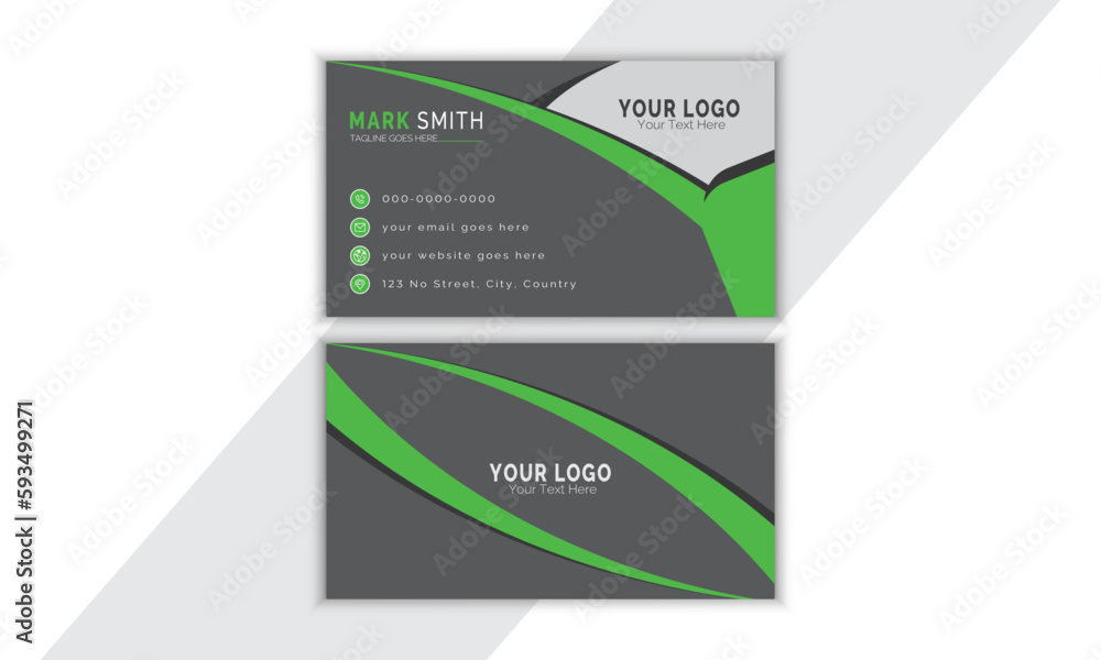 Creative and modern business card template. Creative and modern business card template.