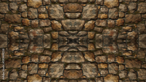 Stone / Wall texture as seamless pattern, perfect for 3D rendering