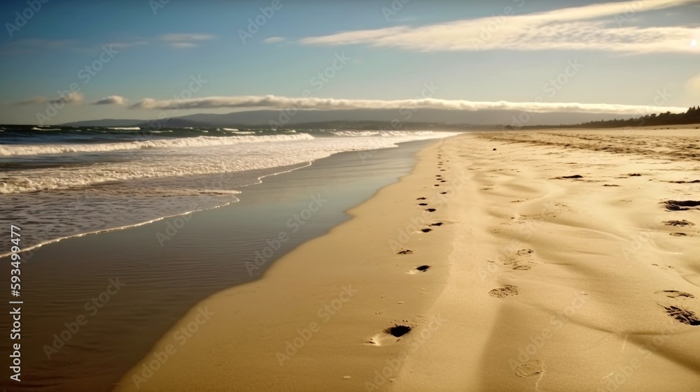 footprints in the sand generative ai