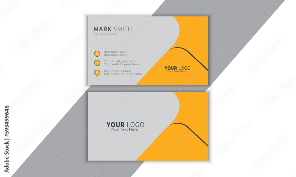 Double-sided creative and unique business card vector design template. Business card for business and official use. Double-sided creative and unique business card vector design template. Business card for business and official use.