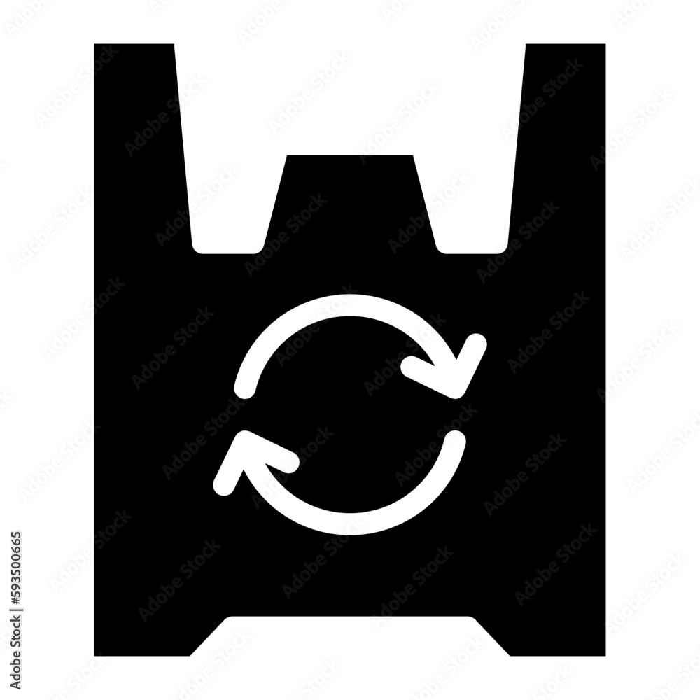 plastic bag glyph plastic bag glyph