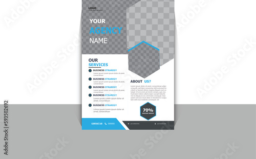 Modern business flyer template