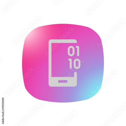 Mobile App Coding - Pictogram (icon) 