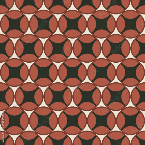 Abstract Retro Geometric Seamless Pattern Trendy Fashion Colors Perfect for Allover Fabric Print or Wrapping Paper Minimal Basic Chic Design