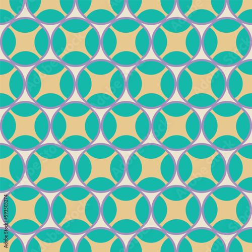 Abstract Retro Geometric Seamless Pattern Trendy Fashion Colors Perfect for Allover Fabric Print or Wrapping Paper Minimal Basic Chic Design