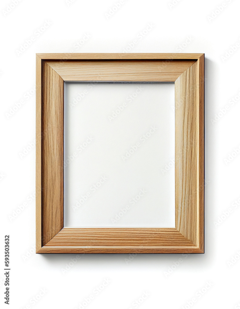 Empty frame with copy space on the wall, created with generative AI Empty frame with copy space on the wall, created with generative AI