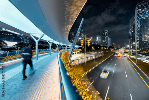 pedestrian overpass.