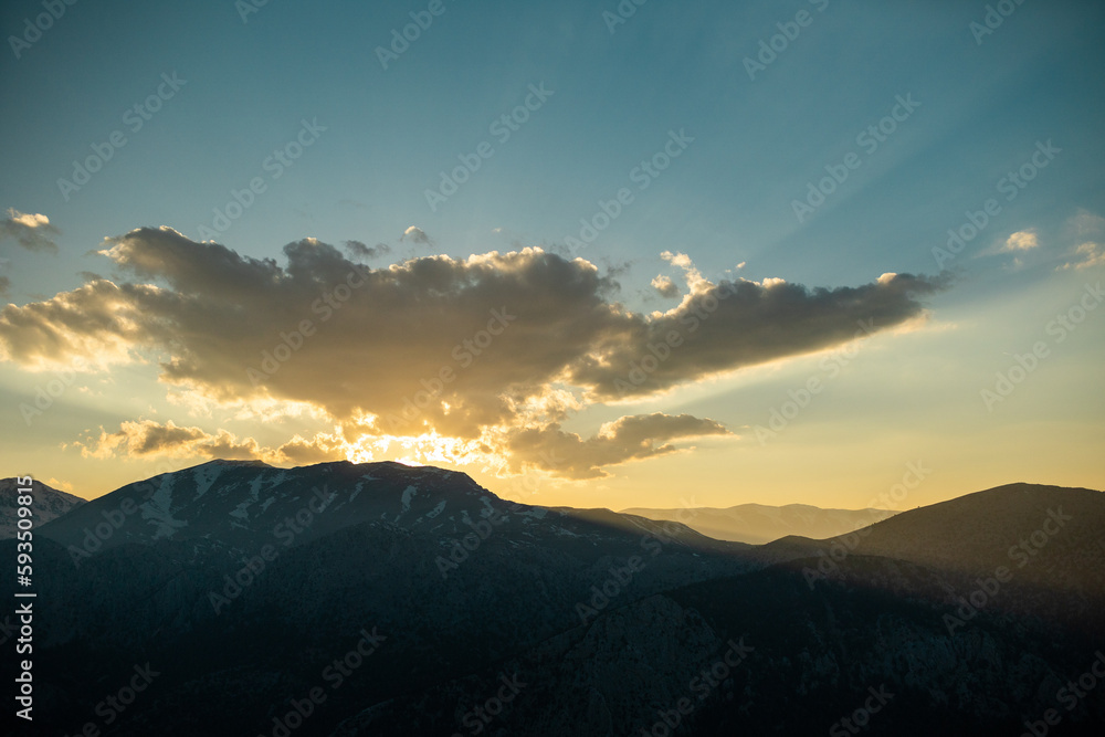 Beautiful Turkish mountains at sunset Beautiful Turkish mountains at sunset