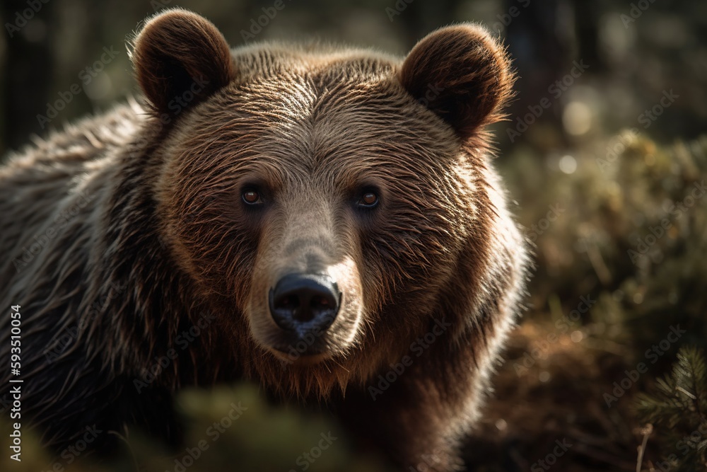 Capturing the grace and power of the Cantabrian brown bear