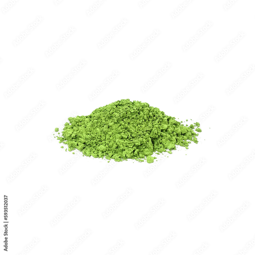 Obraz premium 抹茶の粉のイラスト リアル