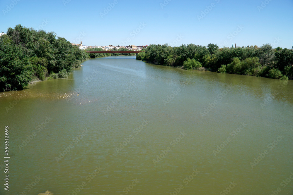 Guadalquivir river in Cordoba, Spain