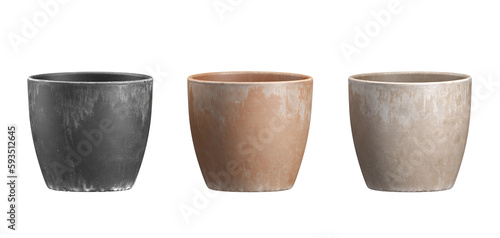 Vászonkép Cutout gardening houseplant ornamental pots 3d render png