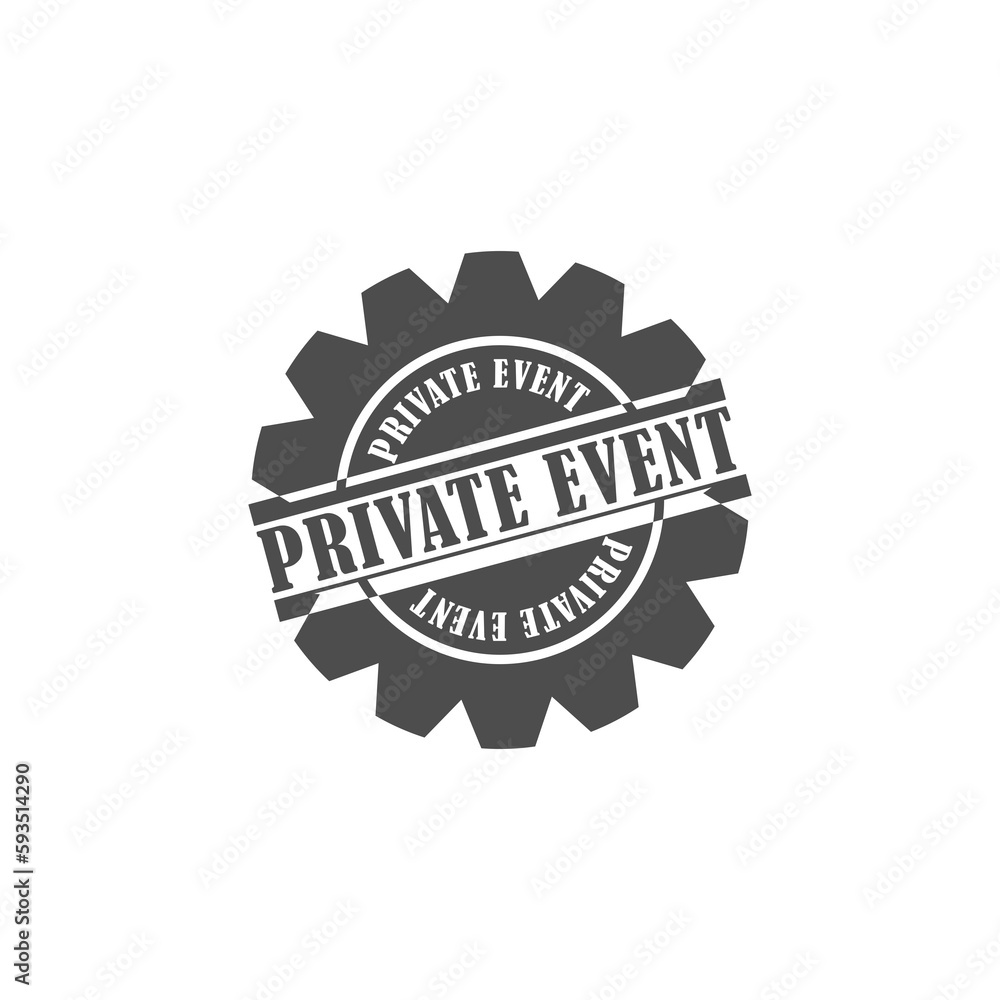 Obraz premium Private event icon isolated on transparent background