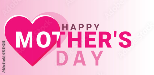 Happy Mother's day. Template for background, banner, card, poster. vector illustration.