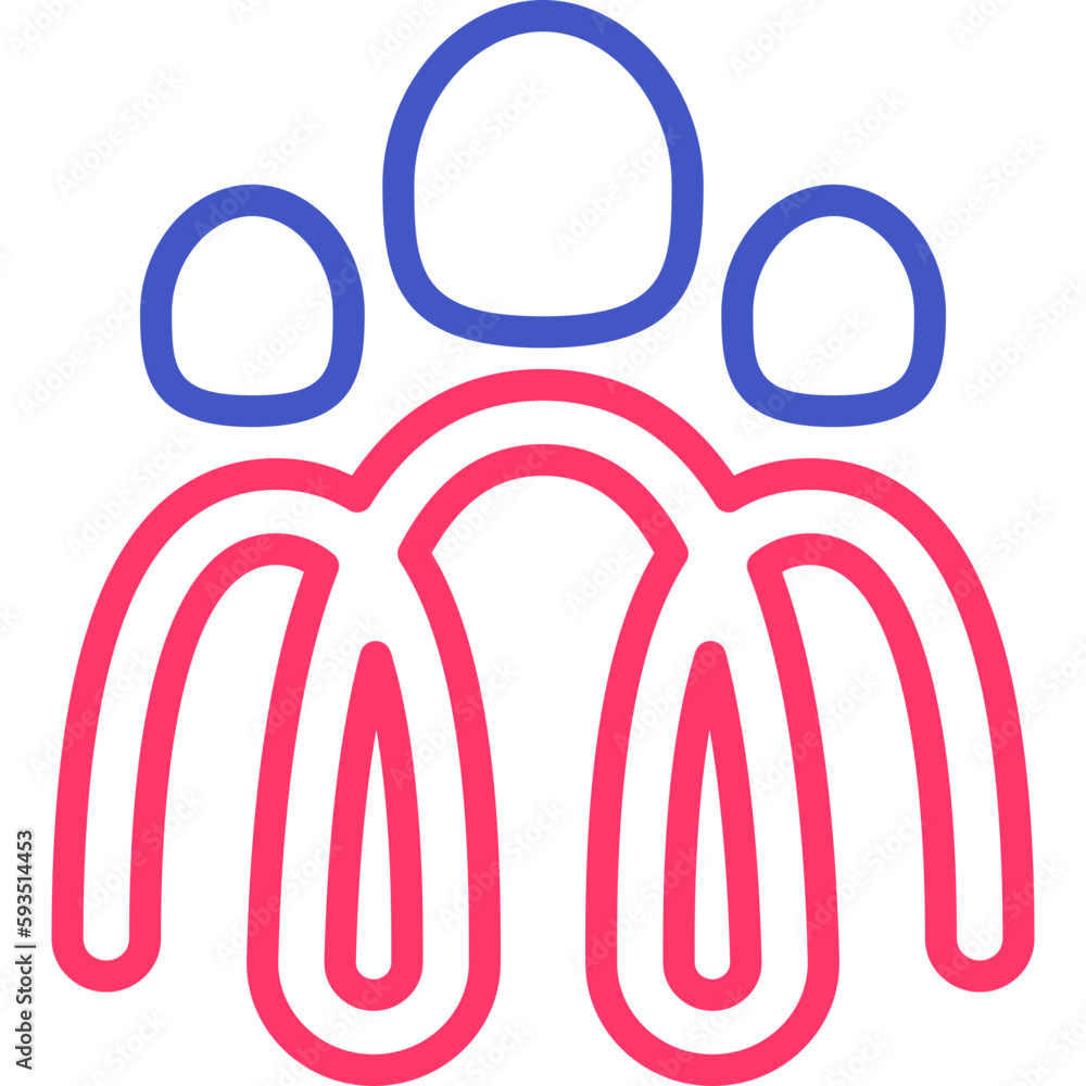 Family is forever, two parents and child symbol. Adoption, parenting logo in heart shape. Modern vector illustration. Family is forever, two parents and child symbol. Adoption, parenting logo in heart shape. Modern vector illustration.