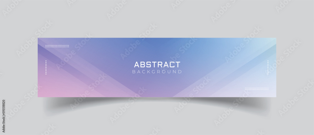 Fototapeta premium Linkedin banner with abstract background